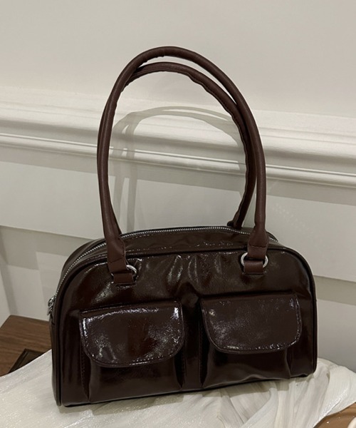 shoppinggo（ショッピングゴー）の「トートバッグ レディース 軽い 軽量 柔らかい（トートバッグ・レディース・ブラック/レッド/ブラウン・FREE）」の3枚目の写真