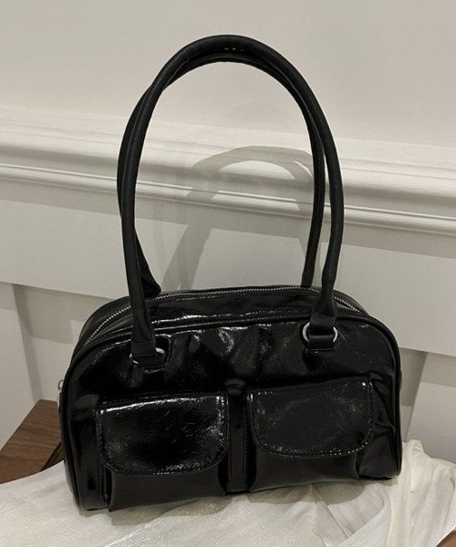 shoppinggo（ショッピングゴー）の「トートバッグ レディース 軽い 軽量 柔らかい（トートバッグ・レディース・ブラック/レッド/ブラウン・FREE）」の2枚目の写真