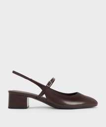 メリージェーン スリングバックパンプス