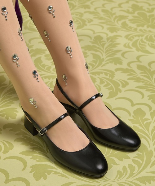 CHARLES & KEITH(チャールズ & キース)の「メリージェーン スリングバックパンプス(パンプス・レディース・バーガンディー/ブラック・25cm/24.5cm/23.5cm/23cm/22.5cm)」の2枚目の写真