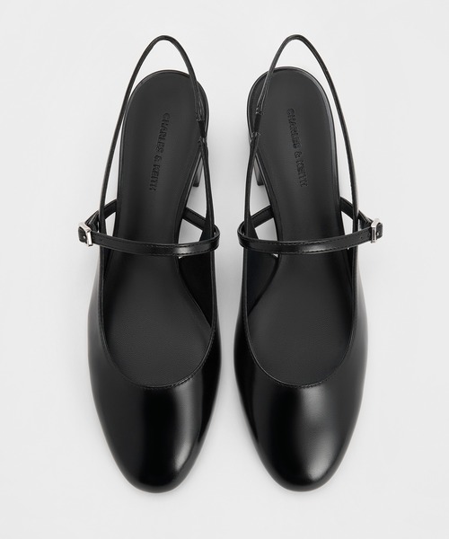 CHARLES & KEITH(チャールズ & キース)の「メリージェーン スリングバックパンプス(パンプス・レディース・バーガンディー/ブラック・25cm/24.5cm/23.5cm/23cm/22.5cm)」の6枚目の写真