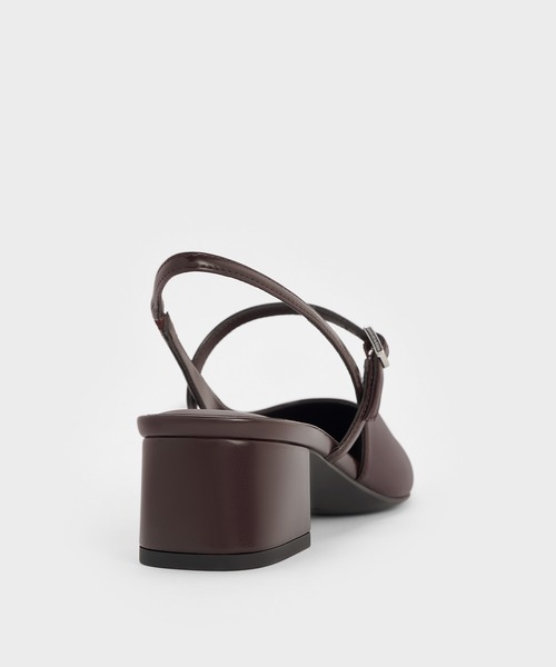 CHARLES & KEITH(チャールズ & キース)の「メリージェーン スリングバックパンプス(パンプス・レディース・バーガンディー/ブラック・25cm/24.5cm/23.5cm/23cm/22.5cm)」の8枚目の写真