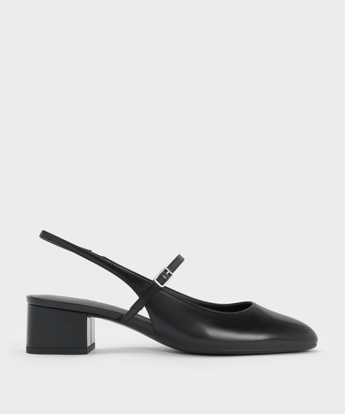 CHARLES & KEITH(チャールズ & キース)の「メリージェーン スリングバックパンプス(パンプス・レディース・バーガンディー/ブラック・25cm/24.5cm/23.5cm/23cm/22.5cm)」の14枚目の写真