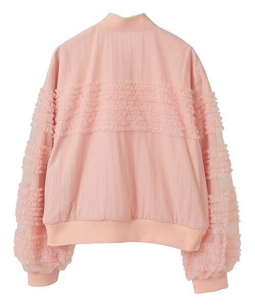 Candy Stripper（キャンディストリッパー）の「OVERLAPPED FRILL ブルゾン（ブルゾン・レディース・スモークピンク/ブラック/オフホワイト・FREE）」の18枚目の写真