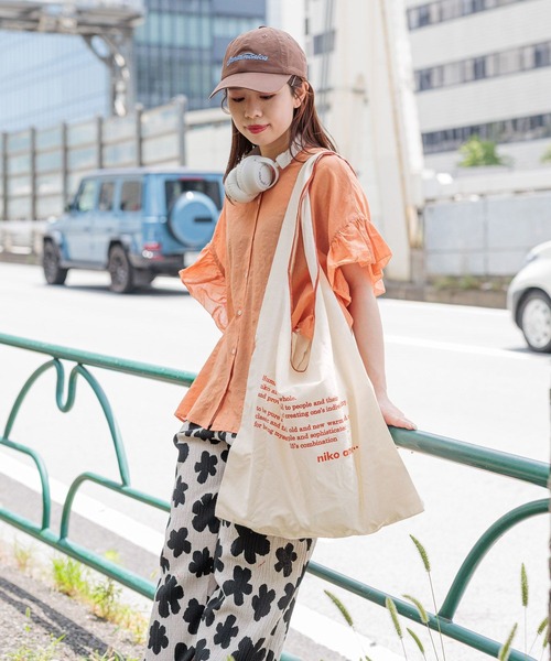 セール】ニコロゴマルシェバッグ［ポケッタブル仕様］（トートバッグ