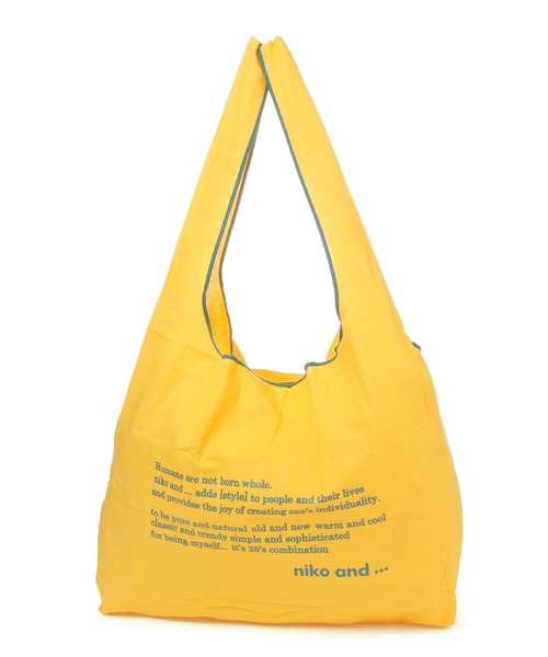 「niko  タイムセール」 ニコロゴマルシェバッグ［ポケッタブル仕様］（トートバッグ）｜niko