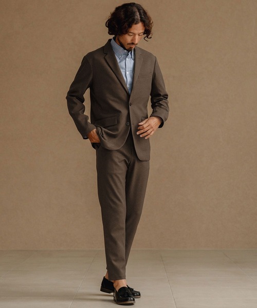 CALL&RESPONSE（コールアンドレスポンス）の「mp13888-テーパードパンツ-メランジツイル（その他パンツ・メンズ・チャコール/ブラウン・1/2/4/5）」の8枚目の写真