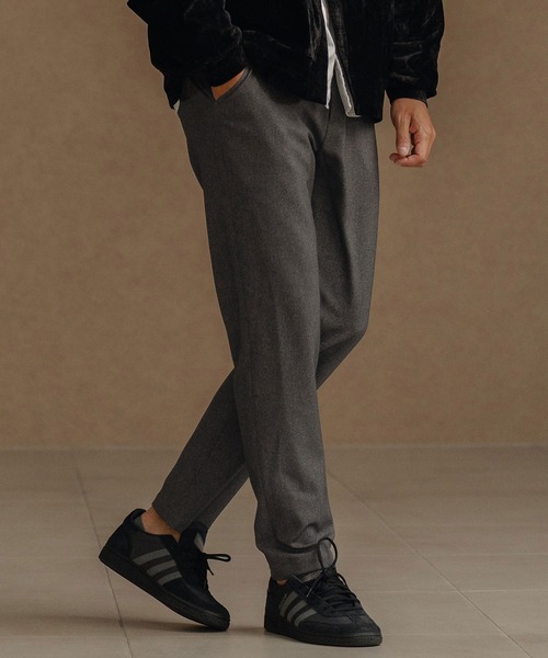 CALL&RESPONSE（コールアンドレスポンス）の「mp13888-テーパードパンツ-メランジツイル（その他パンツ・メンズ・チャコール/ブラウン・1/2/4/5）」の10枚目の写真