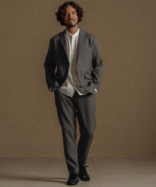 CALL&RESPONSE（コールアンドレスポンス）の「mp13888-テーパードパンツ-メランジツイル（その他パンツ・メンズ・チャコール/ブラウン・1/2/4/5）」の12枚目の写真