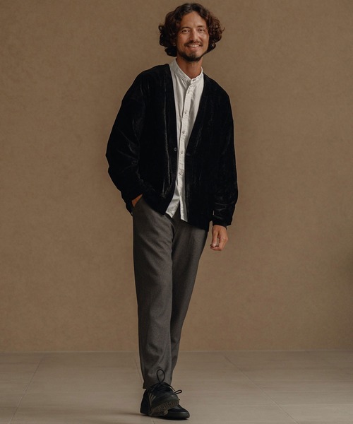 CALL&RESPONSE（コールアンドレスポンス）の「mp13888-テーパードパンツ-メランジツイル（その他パンツ・メンズ・チャコール/ブラウン・1/2/4/5）」の13枚目の写真