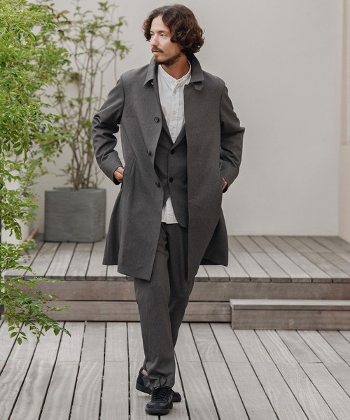 CALL&RESPONSE（コールアンドレスポンス）の「mp13888-テーパードパンツ-メランジツイル（その他パンツ・メンズ・チャコール/ブラウン・1/2/4/5）」の15枚目の写真