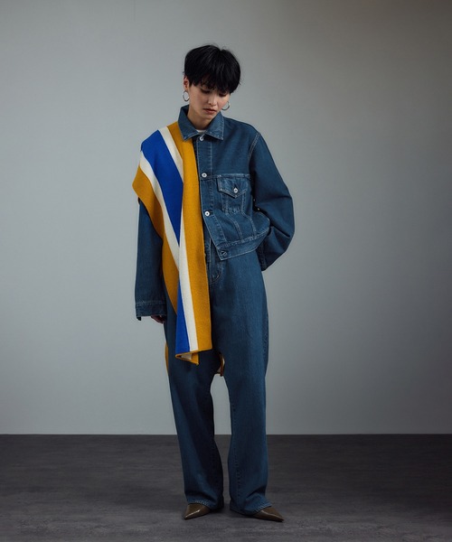 KURO（クロ）の「【KURO for SALON（クロ）】別注カルラデニムジャケット / カーラ（デニムジャケット・レディース・ブルー系その他4・FREE）」の15枚目の写真