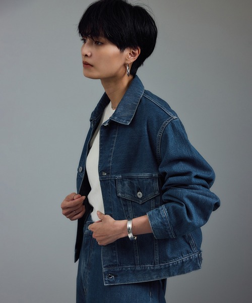 KURO（クロ）の「【KURO for SALON（クロ）】別注カルラデニムジャケット / カーラ（デニムジャケット・レディース・ブルー系その他4・FREE）」の21枚目の写真