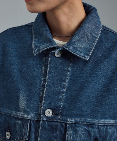 KURO（クロ）の「【KURO for SALON（クロ）】別注カルラデニムジャケット / カーラ（デニムジャケット・レディース・ブルー系その他4・FREE）」の7枚目の写真