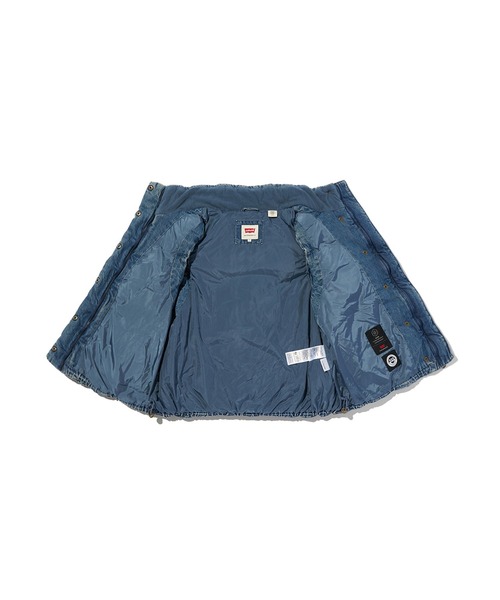 Levi's(リーバイス)の「Levi's/リーバイス ウエスタンバブルベスト(ダウンベスト・レディース・ダークインディゴブルー・XS/S/M)」の10枚目の写真