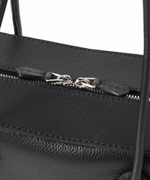 メゾンカナウ ボックスボストン L別注シュリンクレザー黒 martinique ハンドバッグ 「追加」「別注」「MAISON CANAU