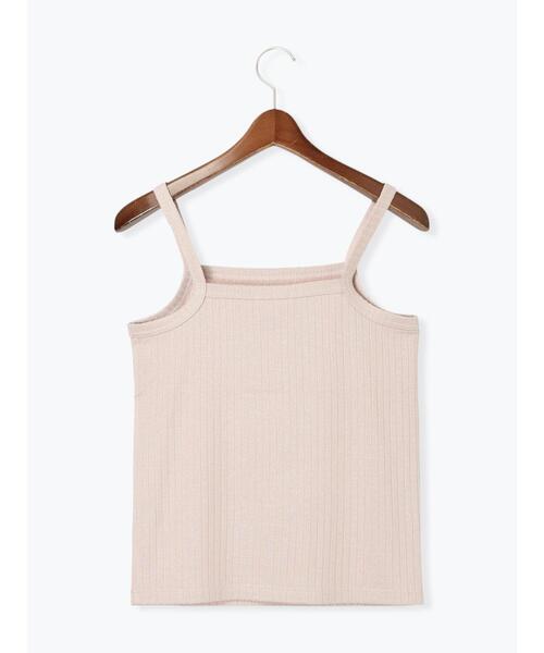 Te chichi TERRASSE（テチチテラス）の「ラメ混ワイドリブキャミソール（キャミソール・レディース・オフホワイト/グレー/ピンク/パープル・F）」の15枚目の写真
