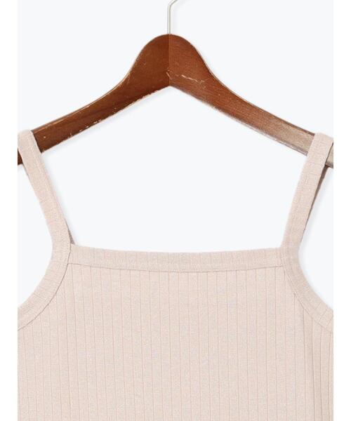 Te chichi TERRASSE（テチチテラス）の「ラメ混ワイドリブキャミソール（キャミソール・レディース・オフホワイト/グレー/ピンク/パープル・F）」の16枚目の写真