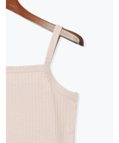 Te chichi TERRASSE（テチチテラス）の「ラメ混ワイドリブキャミソール（キャミソール・レディース・オフホワイト/グレー/ピンク/パープル・F）」の17枚目の写真