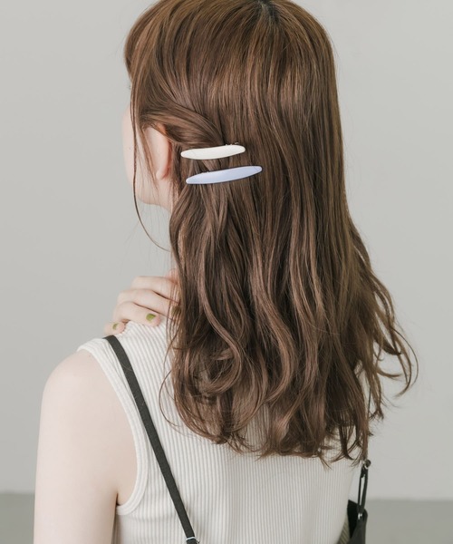 SMELLY(スメリー)の「カラー2セットピン(バレッタ/ヘアクリップ・レディース・ブルー系その他・-)」の2枚目の写真