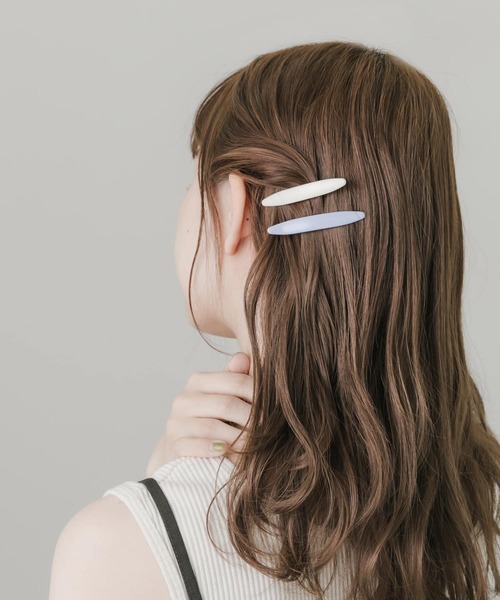SMELLY(スメリー)の「カラー2セットピン(バレッタ/ヘアクリップ・レディース・ブルー系その他・-)」の3枚目の写真