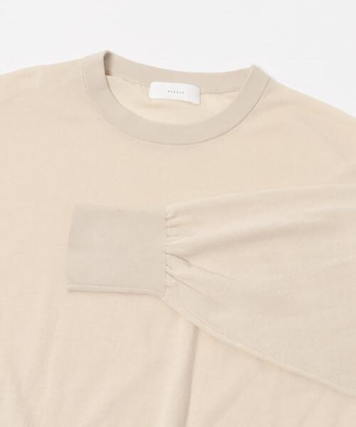 かぐれ（カグレ）の「コットンエアリー7分袖プルオーバー（ニット/セーター・レディース・ブラック/グレー/ベージュ・FREE）」の14枚目の写真