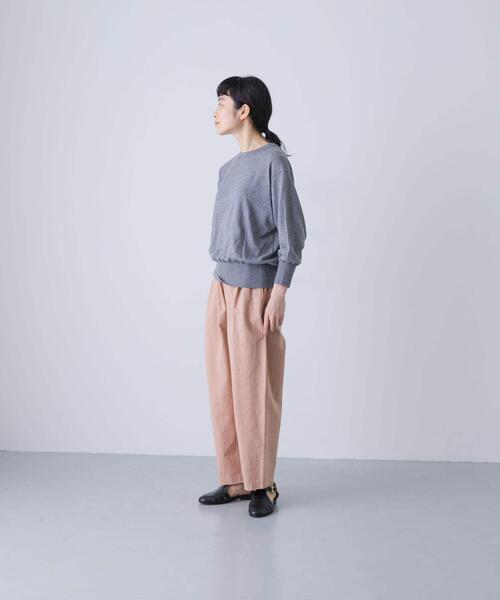 かぐれ（カグレ）の「コットンエアリー7分袖プルオーバー（ニット/セーター・レディース・ブラック/グレー/ベージュ・FREE）」の16枚目の写真