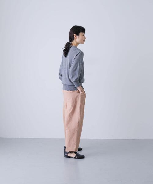 かぐれ（カグレ）の「コットンエアリー7分袖プルオーバー（ニット/セーター・レディース・ブラック/グレー/ベージュ・FREE）」の18枚目の写真