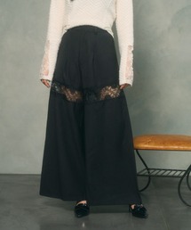 BUNNY APARTMENT（バニーアパートメント）の「レースドッキングワイドパンツ（スラックス）」