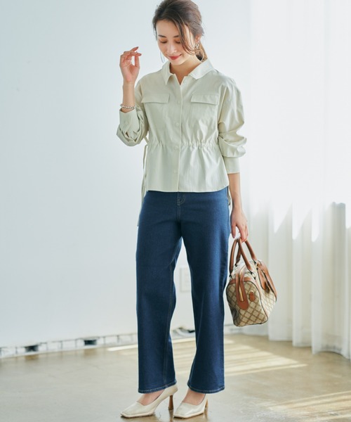 COHINA(コヒナ)の「COHINA DENIM セミワイドストレート 【低身長・小柄女性】(デニムパンツ・レディース・ネイビー/ブルー・XXXS/XS-Short/S-Short/XXS/XS-Regular/S-Regular/M-Short/M-Regular)」の13枚目の写真