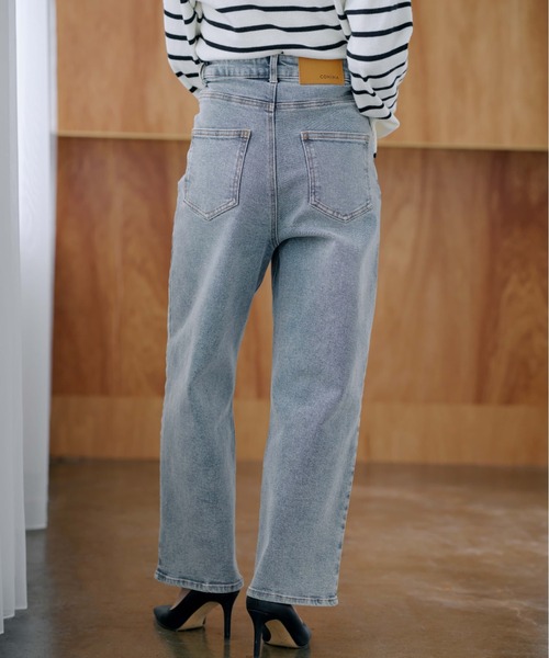 COHINA(コヒナ)の「COHINA DENIM セミワイドストレート 【低身長・小柄女性】(デニムパンツ・レディース・ネイビー/ブルー・XXXS/XS-Short/S-Short/XXS/XS-Regular/S-Regular/M-Short/M-Regular)」の15枚目の写真