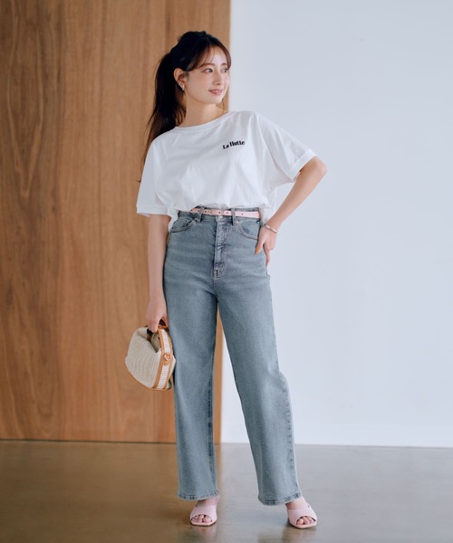 COHINA(コヒナ)の「COHINA DENIM セミワイドストレート 【低身長・小柄女性】(デニムパンツ・レディース・ネイビー/ブルー・XXXS/XS-Short/S-Short/XXS/XS-Regular/S-Regular/M-Short/M-Regular)」の5枚目の写真
