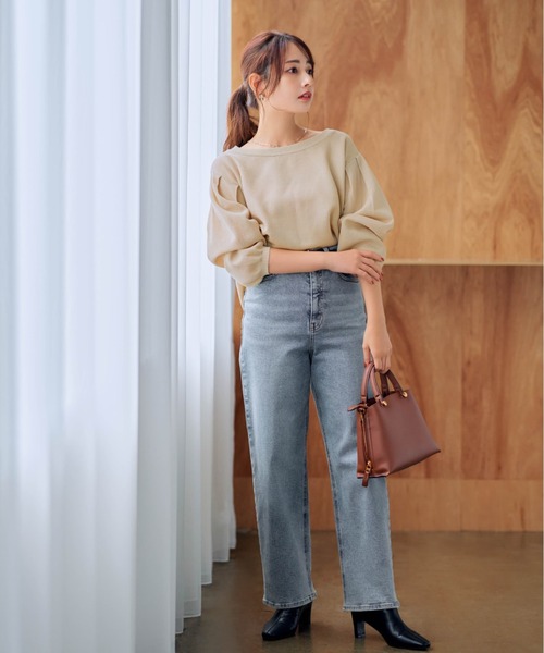 COHINA(コヒナ)の「COHINA DENIM セミワイドストレート 【低身長・小柄女性】(デニムパンツ・レディース・ネイビー/ブルー・XXXS/XS-Short/S-Short/XXS/XS-Regular/S-Regular/M-Short/M-Regular)」の7枚目の写真