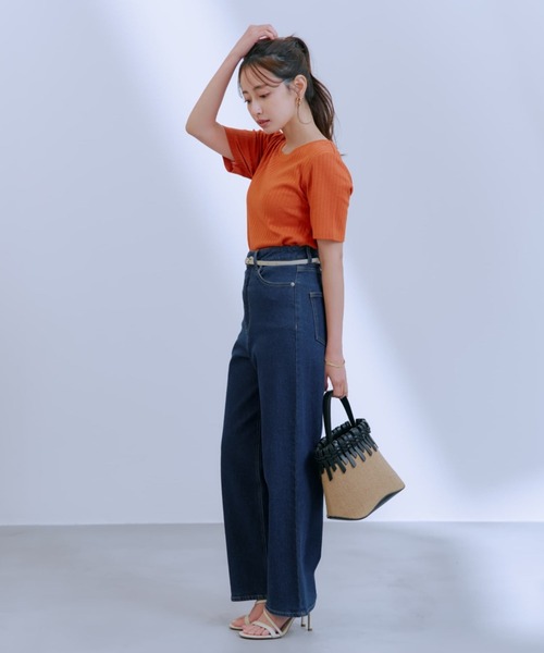 COHINA(コヒナ)の「COHINA DENIM セミワイドストレート 【低身長・小柄女性】(デニムパンツ・レディース・ネイビー/ブルー・XXXS/XS-Short/S-Short/XXS/XS-Regular/S-Regular/M-Short/M-Regular)」の21枚目の写真