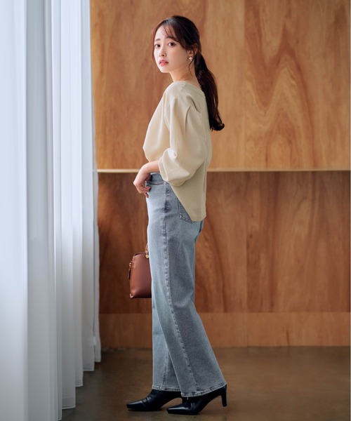COHINA DENIM セミワイドストレート 【低身長・小柄女性】（デニム