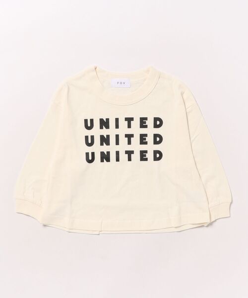 FOV（フォブ）の「フォブ UNITED L/S Tシャツ（Tシャツ/カットソー・キッズ・アイボリー/グレイッシュベージュ/ブラック・L/XL/M/S）」の12枚目の写真