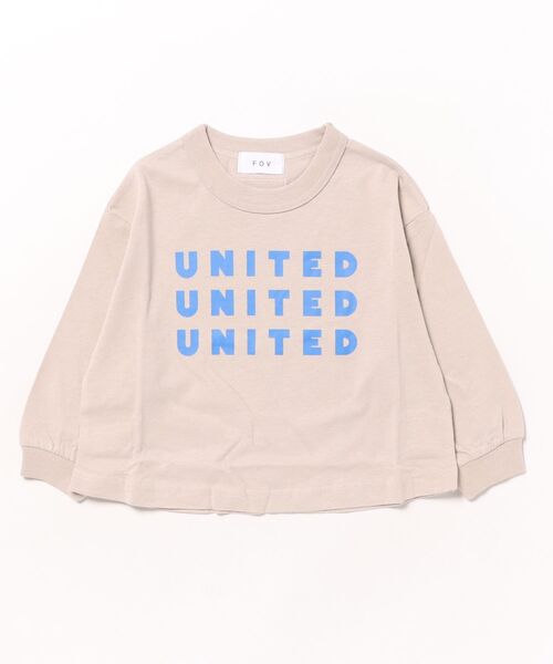FOV（フォブ）の「フォブ UNITED L/S Tシャツ（Tシャツ/カットソー・キッズ・アイボリー/グレイッシュベージュ/ブラック・L/XL/M/S）」の14枚目の写真