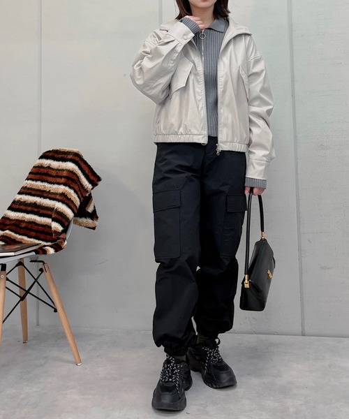 &soiree(アンドソワレ)の「【&soiree】ナイロンカーゴパンツ(カーゴパンツ・レディース・ピンク/カーキ/ブラック・FREE)」の21枚目の写真