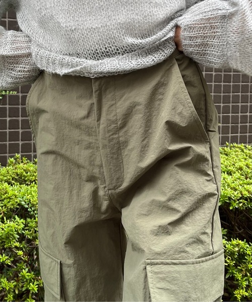 &soiree(アンドソワレ)の「【&soiree】ナイロンカーゴパンツ(カーゴパンツ・レディース・ピンク/カーキ/ブラック・FREE)」の6枚目の写真