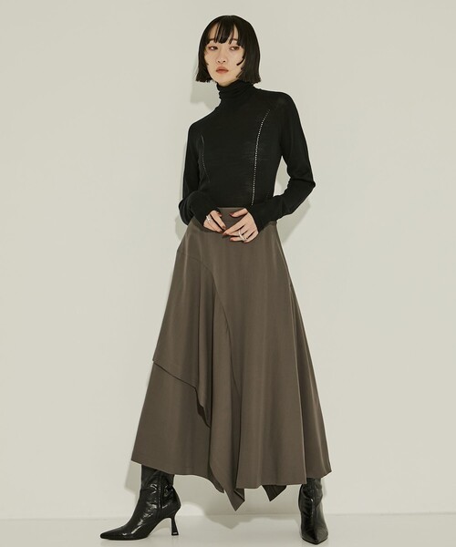 JOHN LAWRENCE SULLIVAN ダークブラウンニット JOHN LAWRENCE SULLIVAN（ジョンローレンスサリバン）の「【JOHN