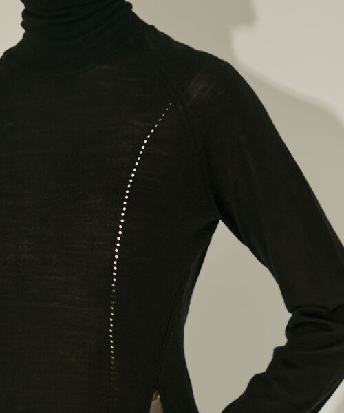 JOHN LAWRENCE SULLIVAN タートルネック　切り替えトップス JOHN LAWRENCE SULLIVAN/ジョンローレンスサリバン】TURTLE NECK KNIT