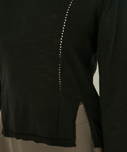 JOHN LAWRENCE SULLIVAN（ジョンローレンスサリバン）の「【JOHN LAWRENCE SULLIVAN/ジョンローレンスサリバン】TURTLE NECK KNIT SWEATER/タートルネックニット（ニット/セーター・レディース・ブラック/グレー・XS）」の13枚目の写真