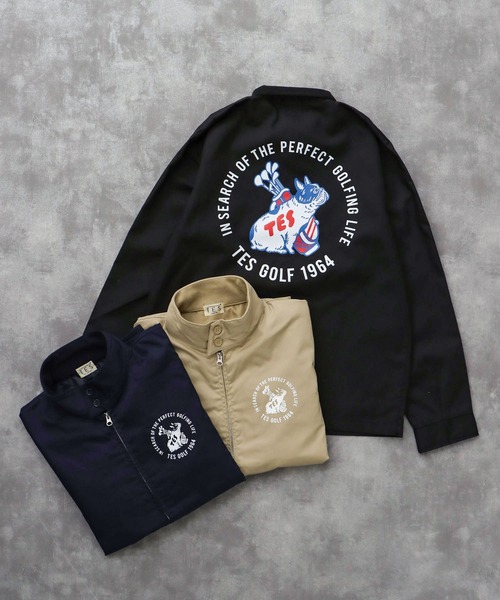 The Endless Summer(エンドレスサマー)の「TES GOLFING CLUB JACKET / スポーツジャケット(その他アウター・メンズ・ネイビー/ベージュ/ブラック・X-LARGE/LARGE/MEDIUM/SMALL)」の2枚目の写真