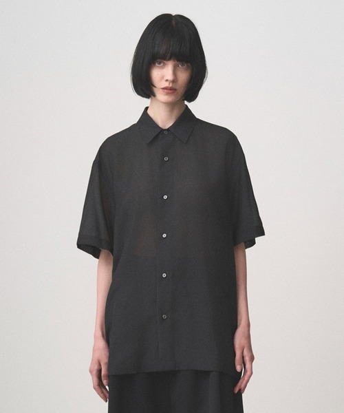 Juha(ユハ)の「SHEER LIGHT S/S SHIRT(シャツ/ブラウス・メンズ・ブラック/サックスブルー/ホワイト・3/4)」の3枚目の写真