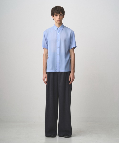 Juha(ユハ)の「SHEER LIGHT S/S SHIRT(シャツ/ブラウス・メンズ・ブラック/サックスブルー/ホワイト・3/4)」の8枚目の写真
