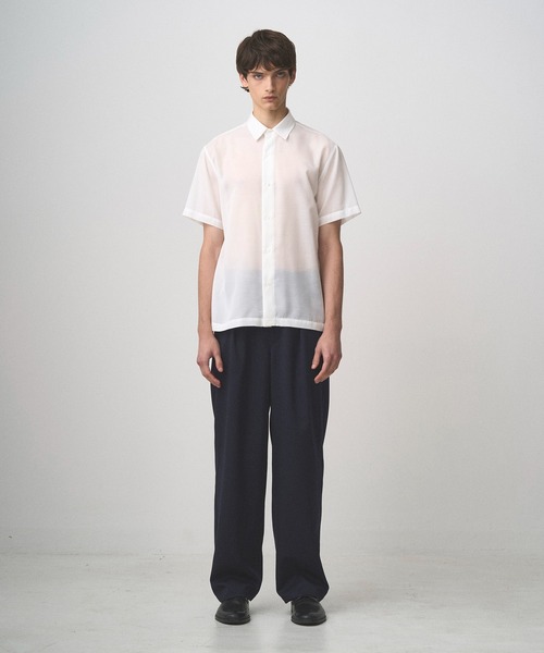 Juha(ユハ)の「SHEER LIGHT S/S SHIRT(シャツ/ブラウス・メンズ・ブラック/サックスブルー/ホワイト・3/4)」の11枚目の写真