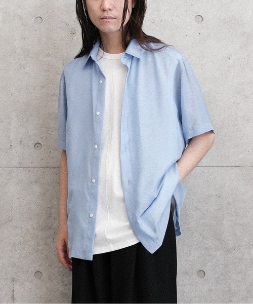 Juha(ユハ)の「SHEER LIGHT S/S SHIRT(シャツ/ブラウス・メンズ・ブラック/サックスブルー/ホワイト・3/4)」の15枚目の写真
