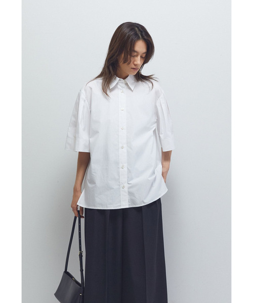 1er Arrondissement(プルミエアロンディスモン)の「フォルムスリーブシャツ(シャツ/ブラウス・レディース・オフホワイト/ブルー系その他3/グレー×サックスブルー・38/36)」の2枚目の写真