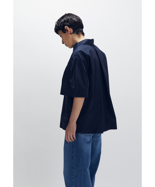 1er Arrondissement(プルミエアロンディスモン)の「フォルムスリーブシャツ(シャツ/ブラウス・レディース・オフホワイト/ブルー系その他3/グレー×サックスブルー・38/36)」の5枚目の写真