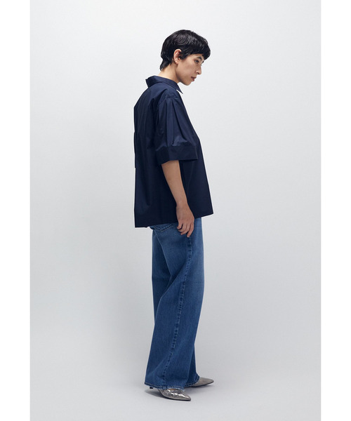 1er Arrondissement(プルミエアロンディスモン)の「フォルムスリーブシャツ(シャツ/ブラウス・レディース・オフホワイト/ブルー系その他3/グレー×サックスブルー・38/36)」の7枚目の写真